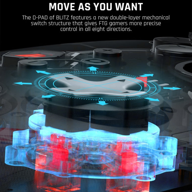 Interruttori di supporto dual mode con cavo Bluetooth Gamepad completamente meccanico / PC / Android / IOS, BIGBIGWON Blitz C2Pro, BIGBIGWON Blitz C2Pro+Base