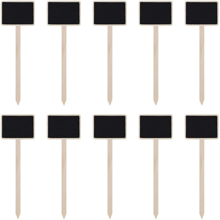 ZX507 10pcs Plug-in in legno Bacheca messaggi fai-da-te Mini pianta Nome Tag Tabellone desktop