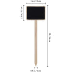 ZX507 10pcs Plug-in in legno Bacheca messaggi fai-da-te Mini pianta Nome Tag Tabellone desktop
