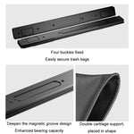 Sacco per immondizia per auto Borsa portaoggetti pieghevole per sedile posteriore, Magnetic Attraction Black