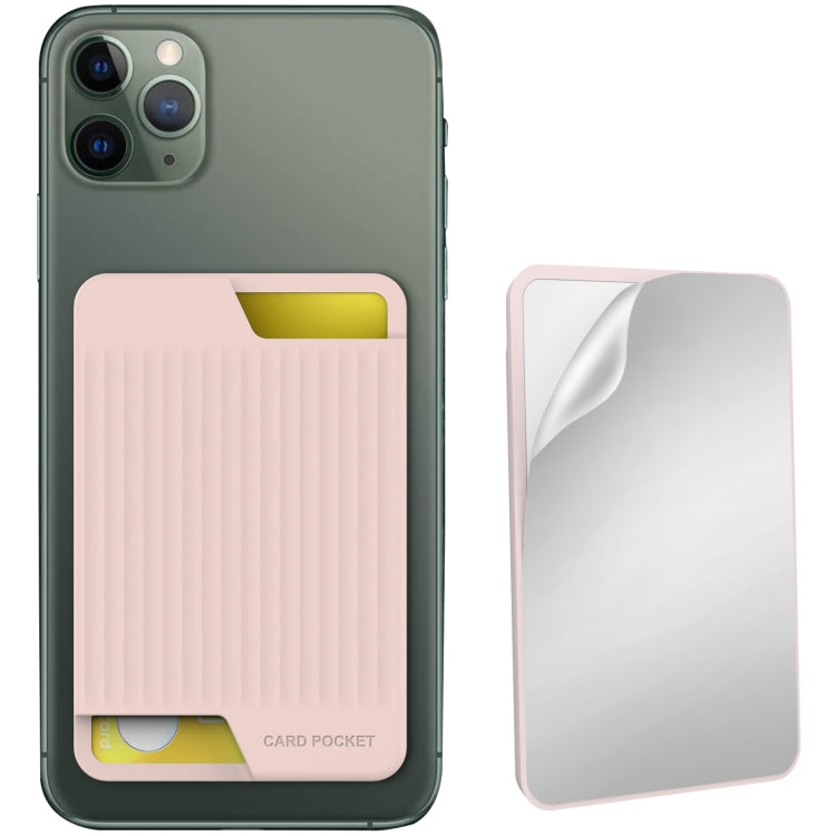 Custodia posteriore in silicone per carte smartphone