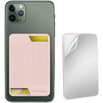 Custodia posteriore in silicone per carte smartphone