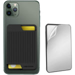 Custodia posteriore in silicone per carte smartphone