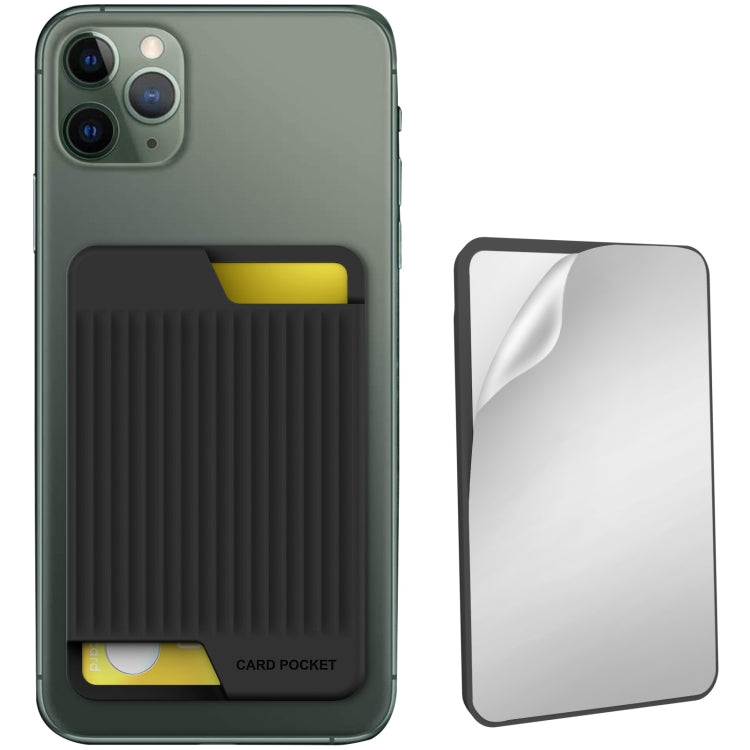 Custodia posteriore in silicone per carte smartphone