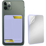 Custodia posteriore in silicone per carte smartphone