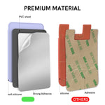 Custodia posteriore in silicone per carte smartphone
