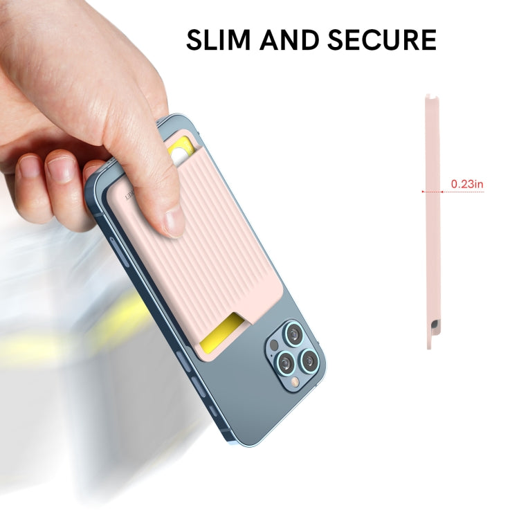 Custodia posteriore in silicone per carte smartphone