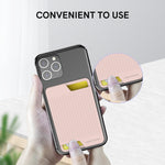 Custodia posteriore in silicone per carte smartphone