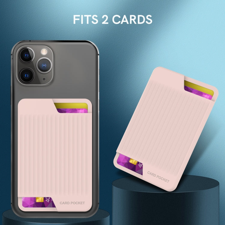 Custodia posteriore in silicone per carte smartphone