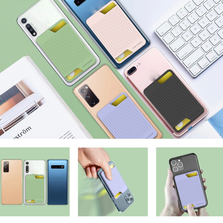 Custodia posteriore in silicone per carte smartphone