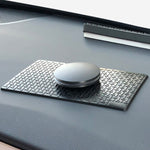 BEN.JACK Tappetino antiscivolo per cruscotto di controllo centrale per auto, Black Small, Transparent Small, Black Large, Transparent Large
