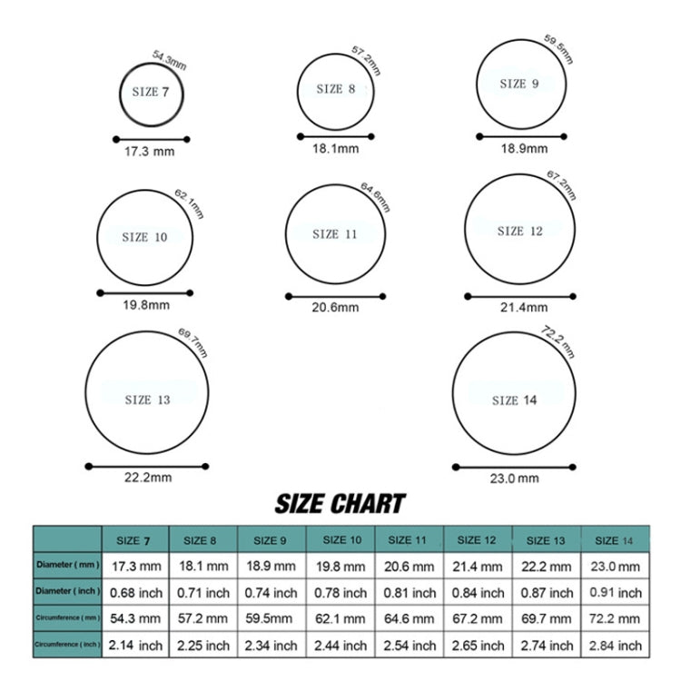 SiR013 Anello in silicone per sport all'aria aperta curvo da 8,7 mm, No.13, No.14