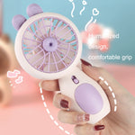 Mini luce notturna portatile con ventilatore USB