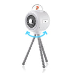 Ventilatore portatile per passeggino con testa oscillante