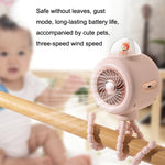 Ventilatore portatile per passeggino con testa oscillante