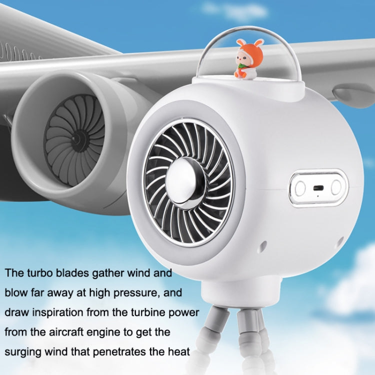Ventilatore portatile per passeggino con testa oscillante
