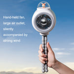 Ventilatore portatile per passeggino con testa oscillante