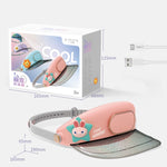 GL130-133 Mini ventilatore da campeggio portatile USB senza foglie con cappuccio per ventola da esterno, Star Rabbit, Sun Lion, Huahua Duck, Love Dragon