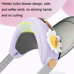 GL130-133 Mini ventilatore da campeggio portatile USB senza foglie con cappuccio per ventola da esterno, Star Rabbit, Sun Lion, Huahua Duck, Love Dragon