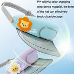 GL130-133 Mini ventilatore da campeggio portatile USB senza foglie con cappuccio per ventola da esterno, Star Rabbit, Sun Lion, Huahua Duck, Love Dragon