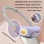 GL130-133 Mini ventilatore da campeggio portatile USB senza foglie con cappuccio per ventola da esterno, Star Rabbit, Sun Lion, Huahua Duck, Love Dragon