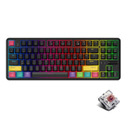 Ajazz K870T 87-Key Hot Swap Bluetooth/Wired Dual Mode Retroilluminazione RGB Office Game Tastiera Meccanica, Hot Swap Tea Shaft (Black), Hot Swap Red Shaft (White), Hot Swap Red Shaft (Black), Hot Swap Green Shaft (Black), Hot Swap Green Shaft (White) ...