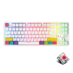 Ajazz K870T 87-Key Hot Swap Bluetooth/Wired Dual Mode Retroilluminazione RGB Office Game Tastiera Meccanica, Hot Swap Tea Shaft (Black), Hot Swap Red Shaft (White), Hot Swap Red Shaft (Black), Hot Swap Green Shaft (Black), Hot Swap Green Shaft (White) ...