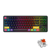 Ajazz K870T 87-Key Hot Swap Bluetooth/Wired Dual Mode Retroilluminazione RGB Office Game Tastiera Meccanica, Hot Swap Tea Shaft (Black), Hot Swap Red Shaft (White), Hot Swap Red Shaft (Black), Hot Swap Green Shaft (Black), Hot Swap Green Shaft (White) ...