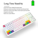 Ajazz K870T 87-Key Hot Swap Bluetooth/Wired Dual Mode Retroilluminazione RGB Office Game Tastiera Meccanica, Hot Swap Tea Shaft (Black), Hot Swap Red Shaft (White), Hot Swap Red Shaft (Black), Hot Swap Green Shaft (Black), Hot Swap Green Shaft (White) ...