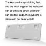 Ajazz K870T 87-Key Hot Swap Bluetooth/Wired Dual Mode Retroilluminazione RGB Office Game Tastiera Meccanica, Hot Swap Tea Shaft (Black), Hot Swap Red Shaft (White), Hot Swap Red Shaft (Black), Hot Swap Green Shaft (Black), Hot Swap Green Shaft (White) ...