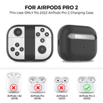Custodia in silicone per AirPods Pro 2 con ricarica wireless