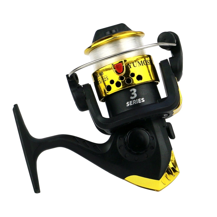 Mulinello da spinning YUMOSHI JL200 con filo, With Line(Electroplated Blue), With Line(Electroplated Yellow), With Line(Electroplated Red), With Line(Electroplated Silver), With Line(Electroplated Green)