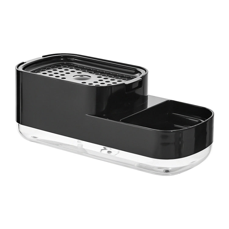 Dispenser di sapone Dispenser automatico di sapone liquido Scatola di immagazzinaggio per pennelli da cucina, Soap Dispenser White, Soap Dispenser Black