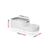 Dispenser di sapone Dispenser automatico di sapone liquido Scatola di immagazzinaggio per pennelli da cucina, Soap Dispenser White, Soap Dispenser Black