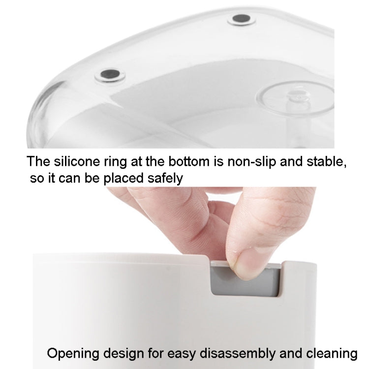 Dispenser di sapone Dispenser automatico di sapone liquido Scatola di immagazzinaggio per pennelli da cucina, Soap Dispenser White, Soap Dispenser Black