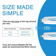2 IN 1 Auto Skin Tag Remover Device Adult Mole Wart Remover Strumenti di bellezza per la cura del viso, 2 IN 1 Skin Tag Remover