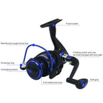 Mulinello da pesca Spinning Bobina di metallo resistente Bobina di pesce di mare ad alta velocità, YUMOSHI BK1000, YUMOSHI BK2000, YUMOSHI BK3000, YUMOSHI BK4000, YUMOSHI BK5000, YUMOSHI BK6000, YUMOSHI BK7000
