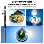 Monopiede Selfie Stick 3m Fibra Carbonio per Action Camera
