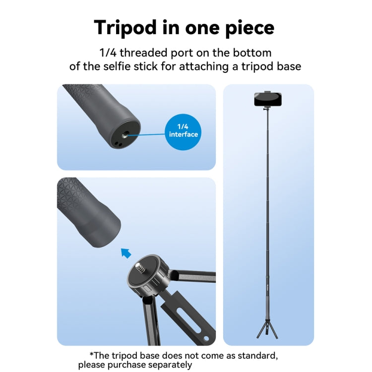 Monopiede Selfie Stick 3m Fibra Carbonio per Action Camera