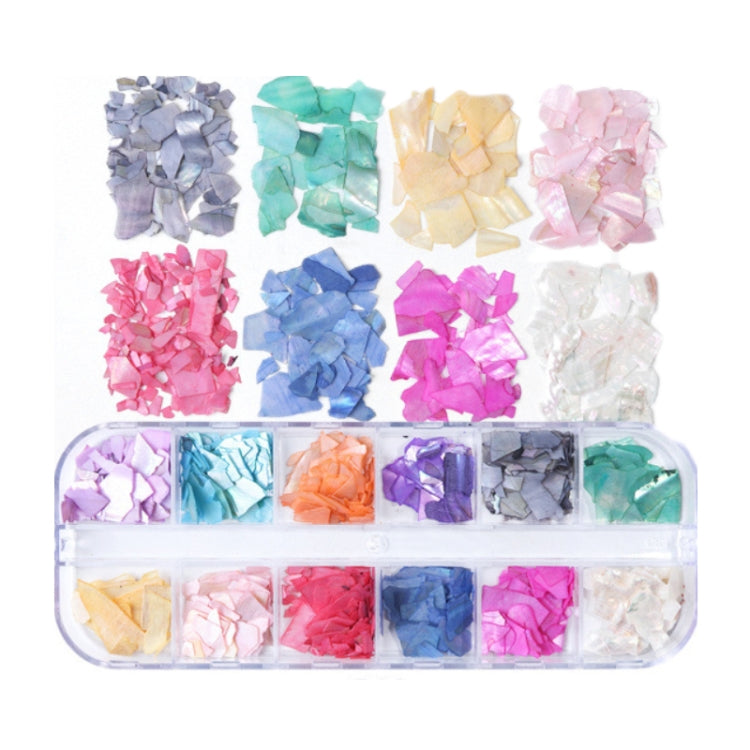 Symphony Flake Mica Flake Shell Nail Art paillettes, BK, BH, BY, YM