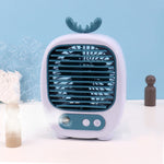 Ventola umidificatrice spray da tavolo con ricarica USB