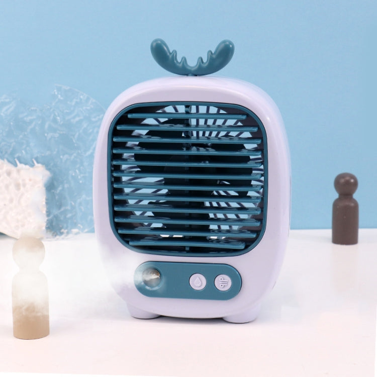 Ventola umidificatrice spray da tavolo con ricarica USB