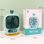 Ventola umidificatrice spray da tavolo con ricarica USB
