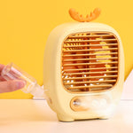 Ventola umidificatrice spray da tavolo con ricarica USB