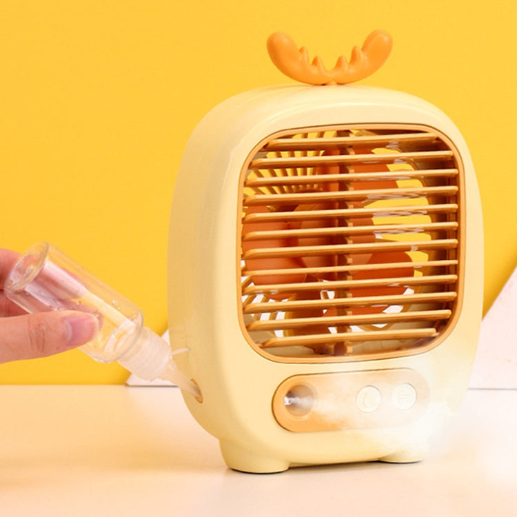 Ventola umidificatrice spray da tavolo con ricarica USB