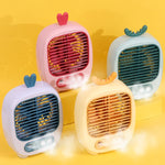 Ventola umidificatrice spray da tavolo con ricarica USB