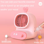 Ventilatore umidificatore da tavolo ricaricabile CS1319
