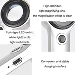 Lente d'ingrandimento portatile 30X con luce LED