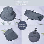 XBG-9225 Cappello da pescatore impermeabile estivo Cappello pieghevole per protezione solare