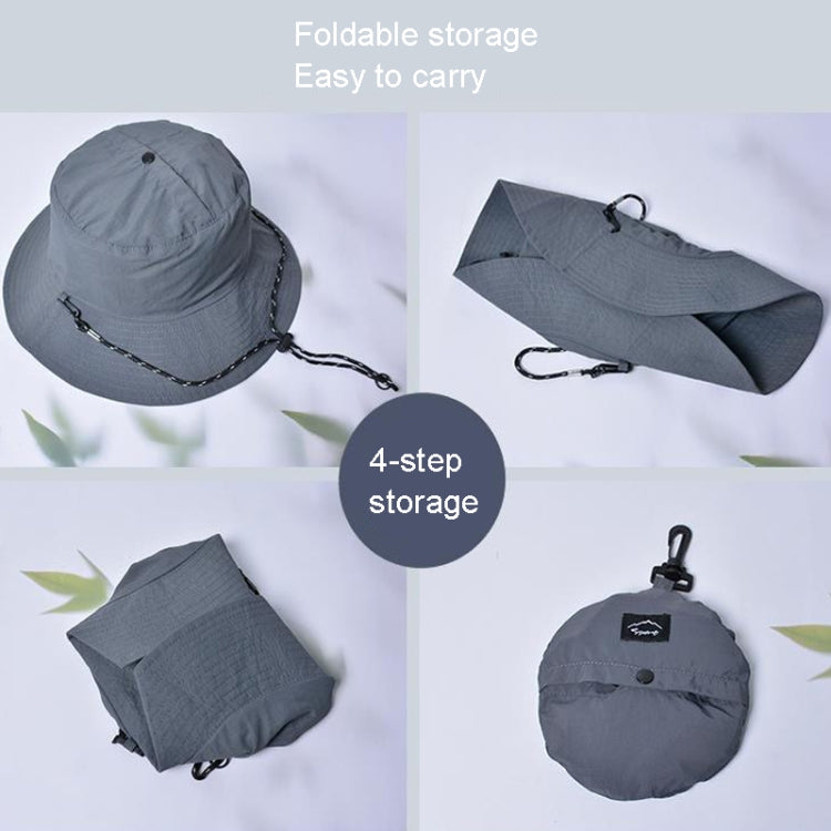 XBG-9225 Cappello da pescatore impermeabile estivo Cappello pieghevole per protezione solare